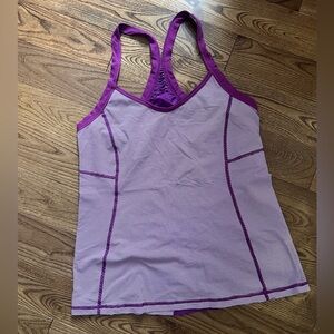 LULULEMON Purple Racerback Tank Top size 10/12 (Tag missing)